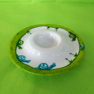 Coquetier assiette rond
